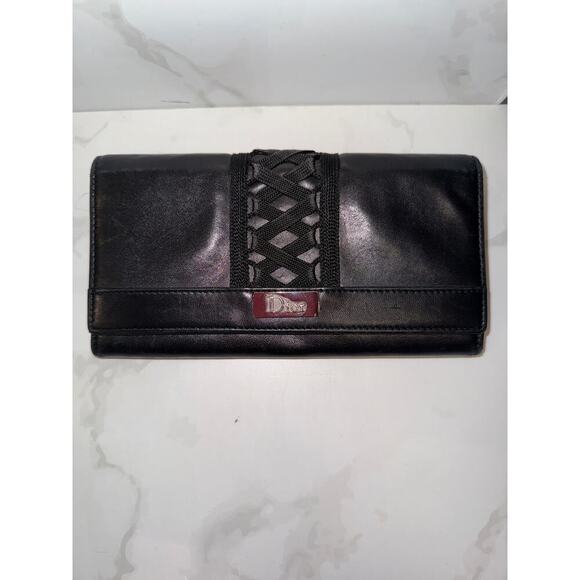 Dior Black Leather Wallet - Picture 1 of 7